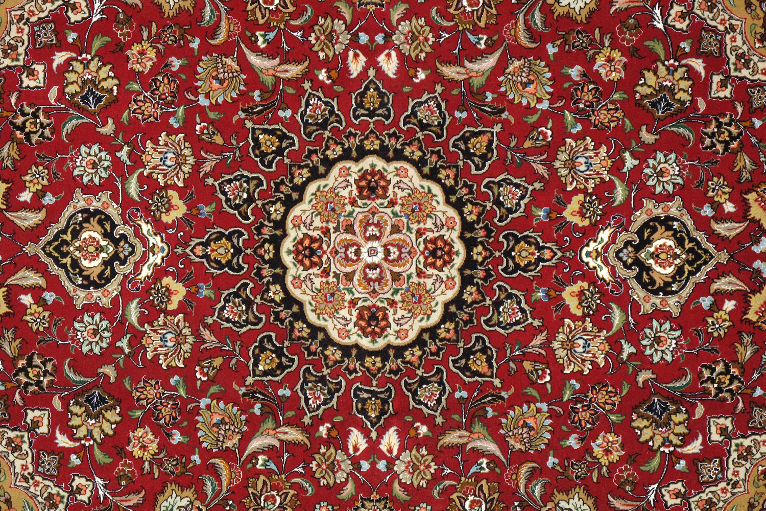 Pasargad - Tabriz Collection Hand-Knotted Silk and Wool Area Rug 61'' x 83'' (037439)