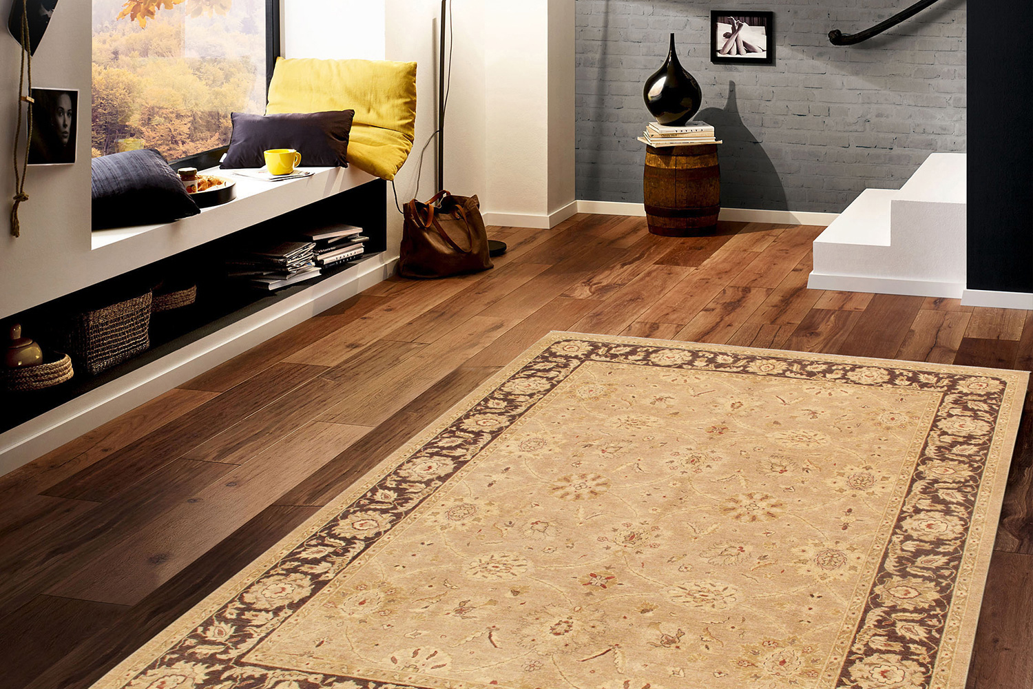 Pasargad - Sultanabad Collection Hand-Knotted Lamb's Wool Area Rug 106'' x 134'' (039158)