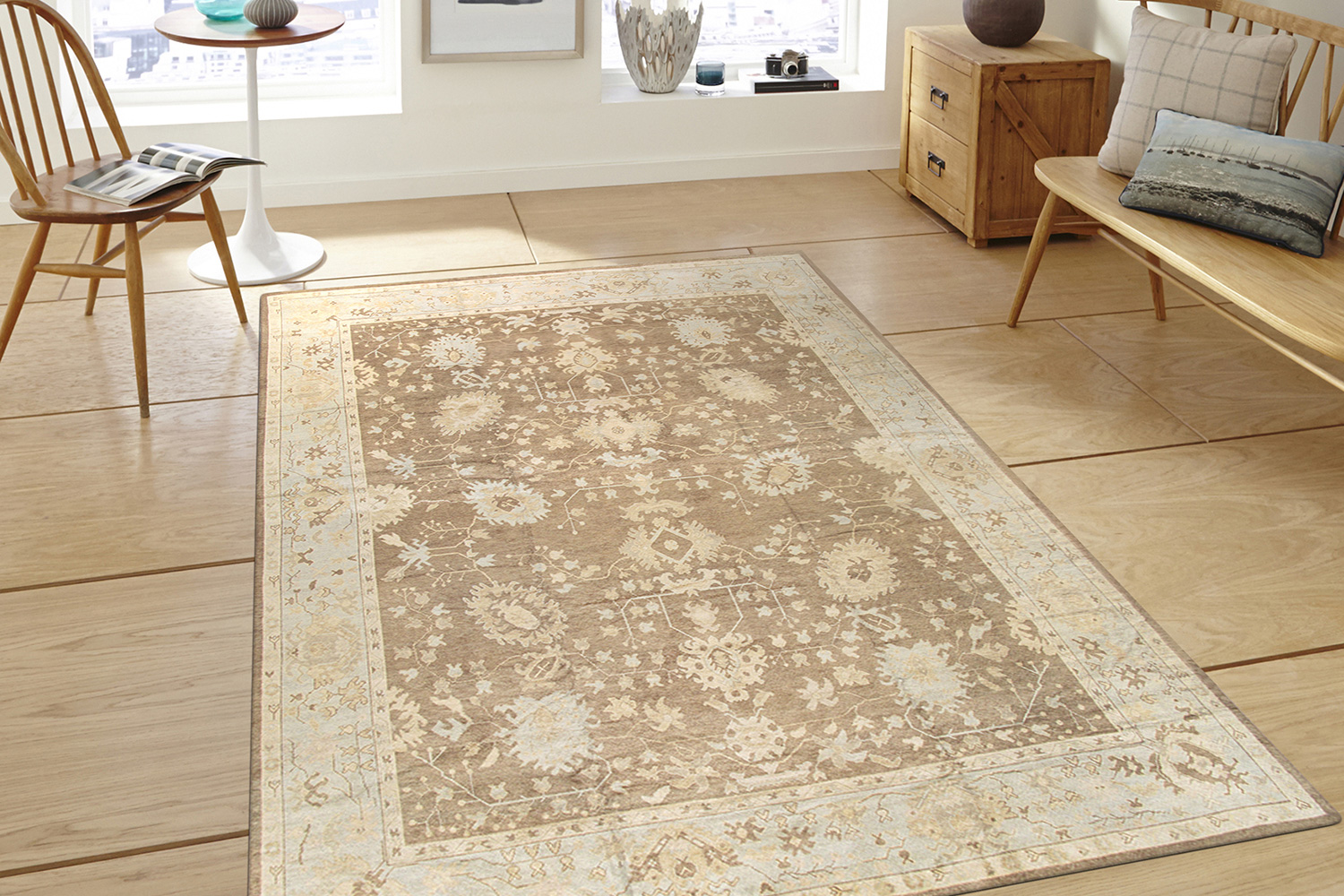 Pasargad - Oushak Collection Hand-Knotted Lamb's Wool Area Rug 158'' x 217'' (039284)