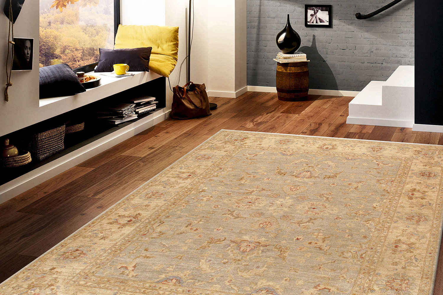 Pasargad - Ferehan Collection Hand-Knotted Wool Area Rug 96'' x 120'' (57942 8X10)