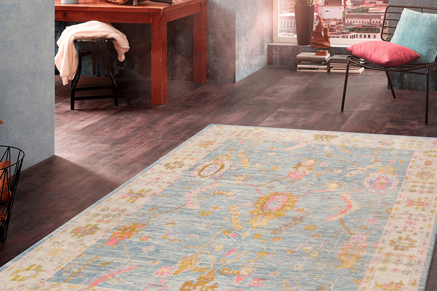 Pasargad - Oushak Collection Hand-Knotted Wool Area Rug 138'' x 169'' (980296 12X14)