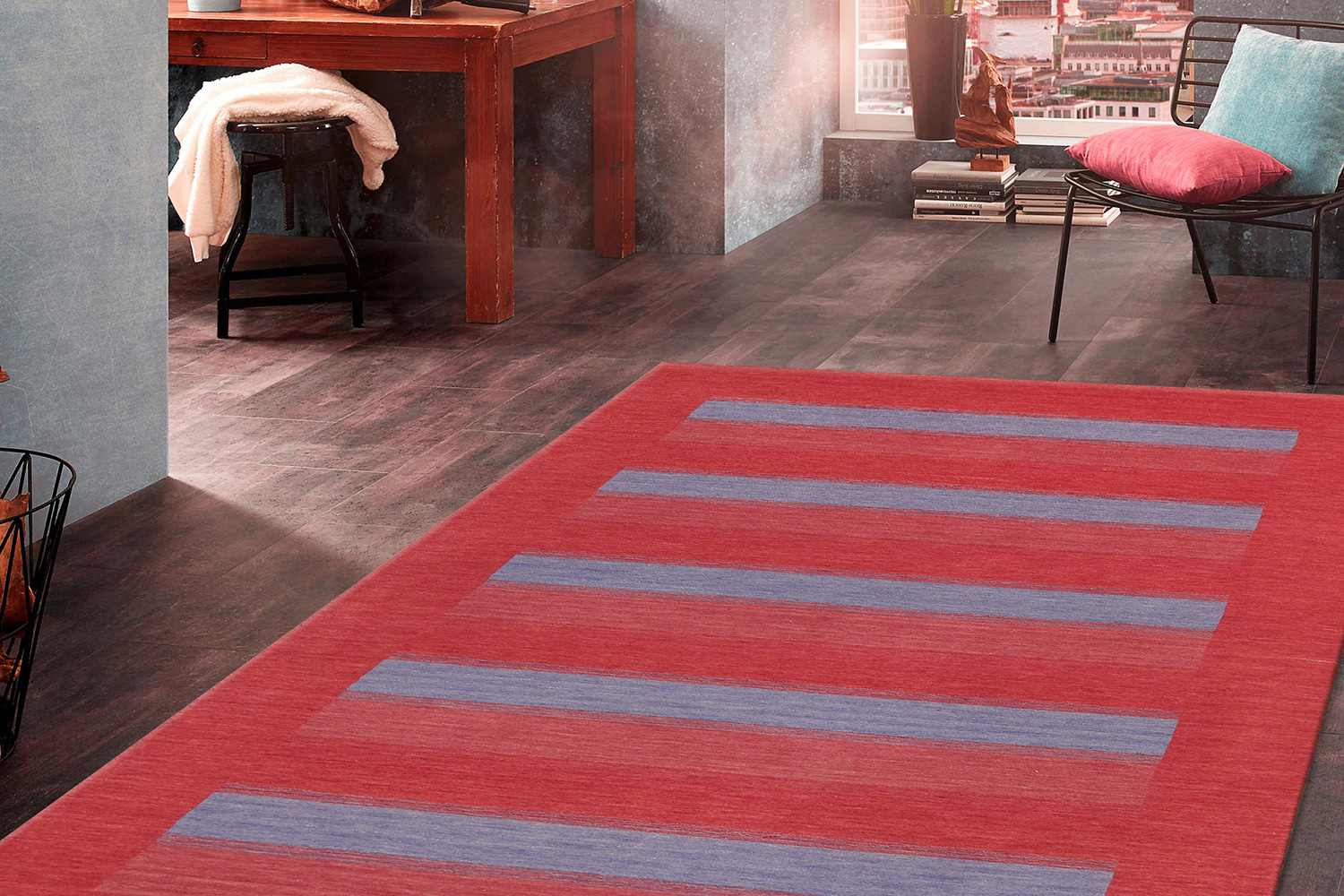 Pasargad Gramercy Collection Hand-Loomed Silk and Wool Charcoal Area Rug (AR-08 8X10) - 93'' x 117''