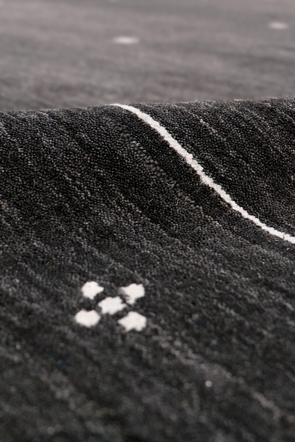 Pasargad Gramercy Collection Hand-Loomed Silk and Wool Charcoal Area Rug (AR-21 8X10) - 93'' x 117''