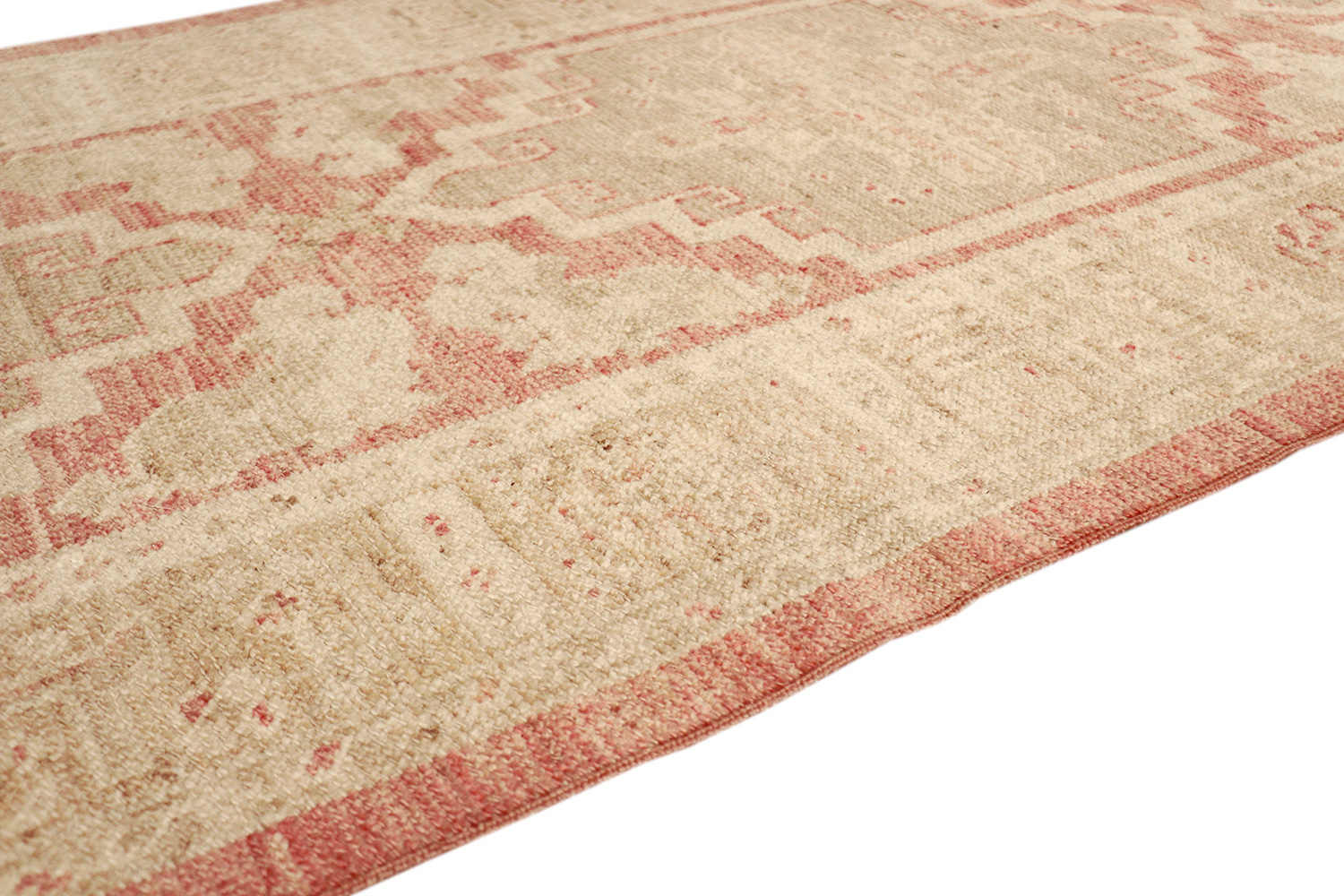 Pasargad Turkish Oushak Collection Hand-Knotted Wool Runner (B-316 3X13) - 35'' x 153''
