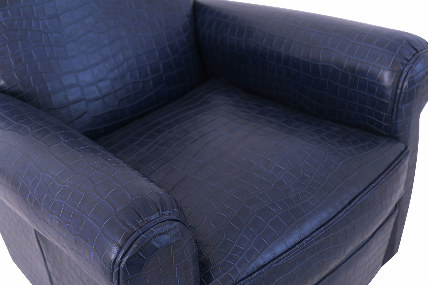Pasargad - Vicenza Collection Leather Wing Chair