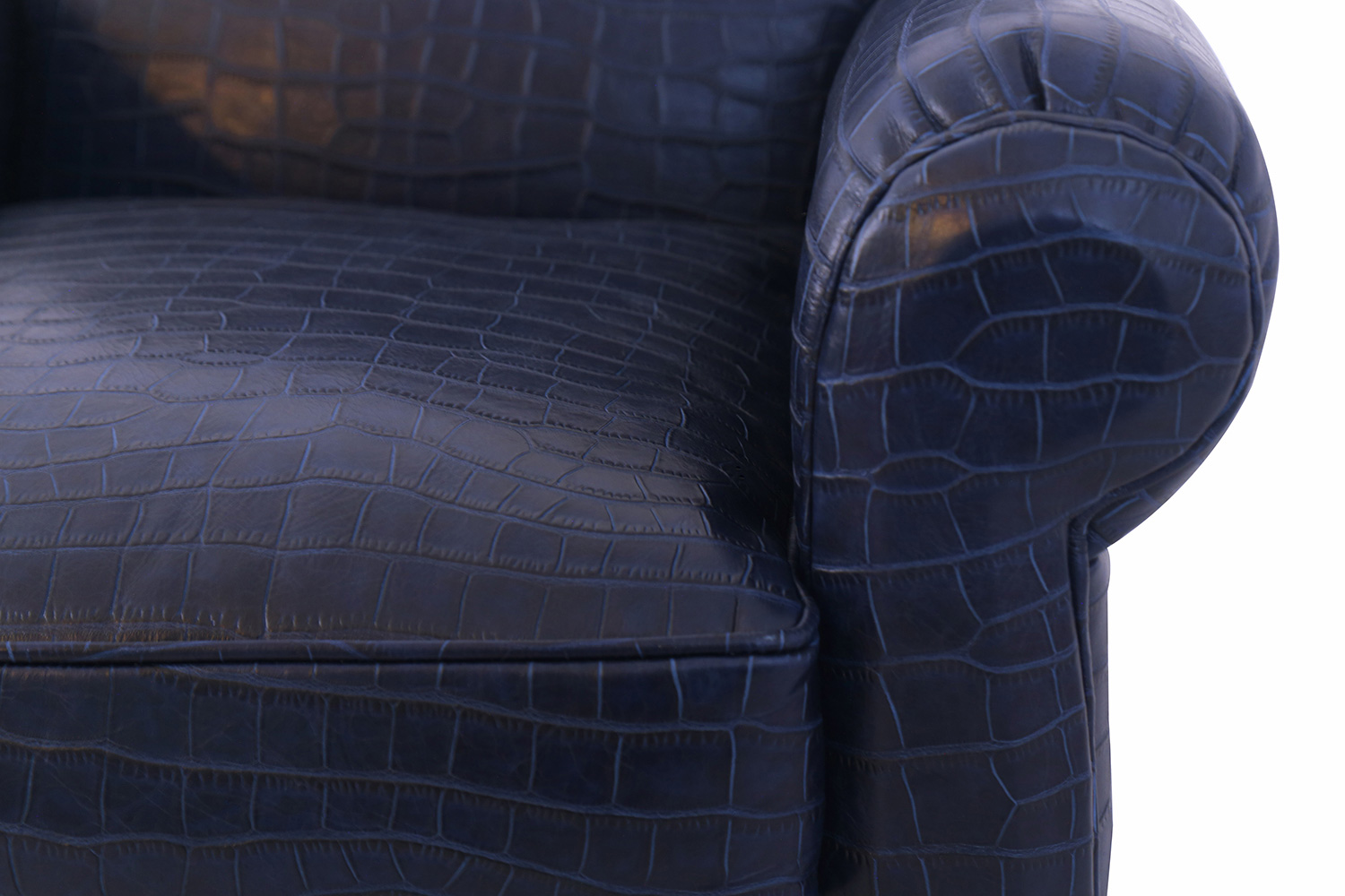 Pasargad - Vicenza Collection Leather Wing Chair