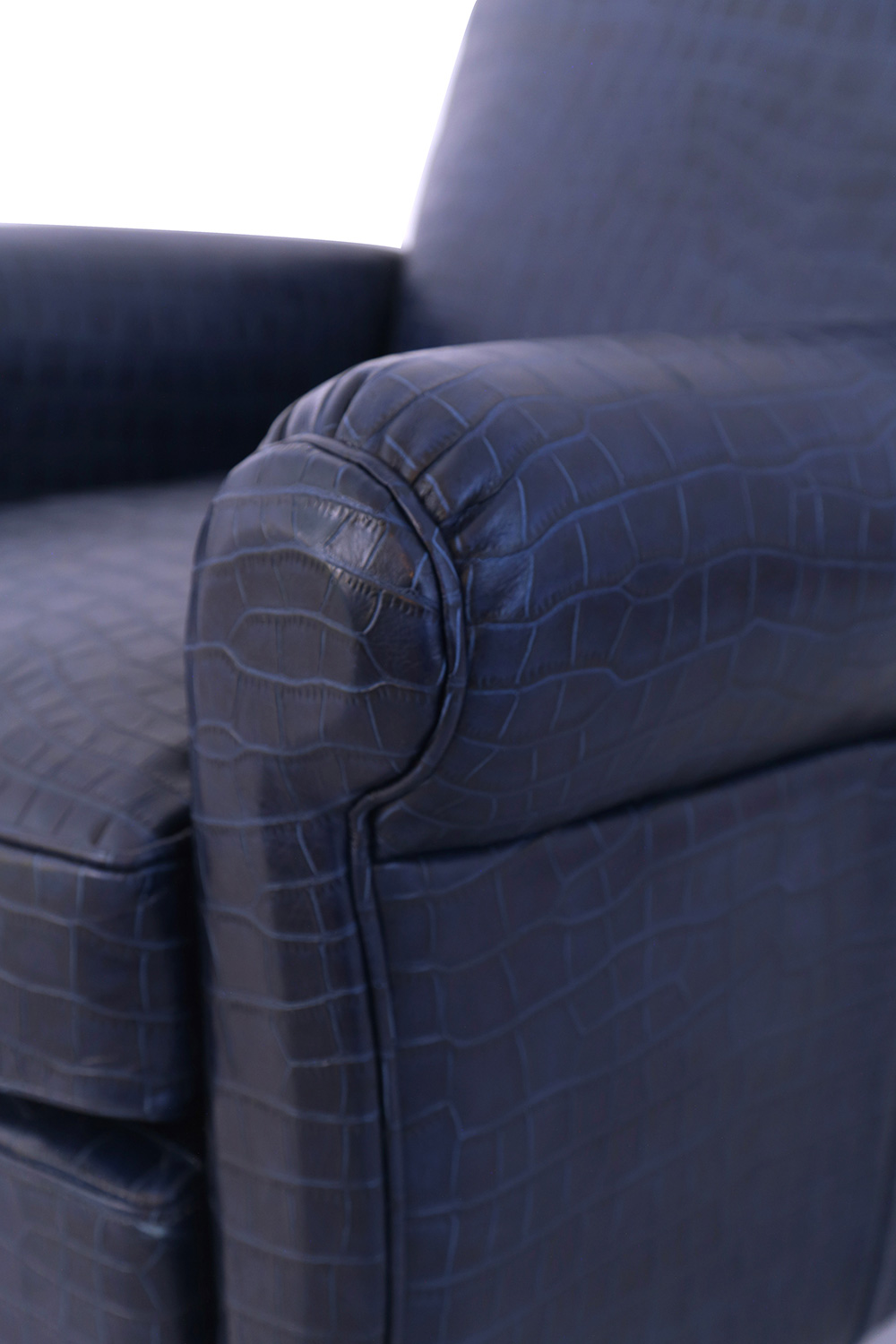 Pasargad - Vicenza Collection Leather Wing Chair