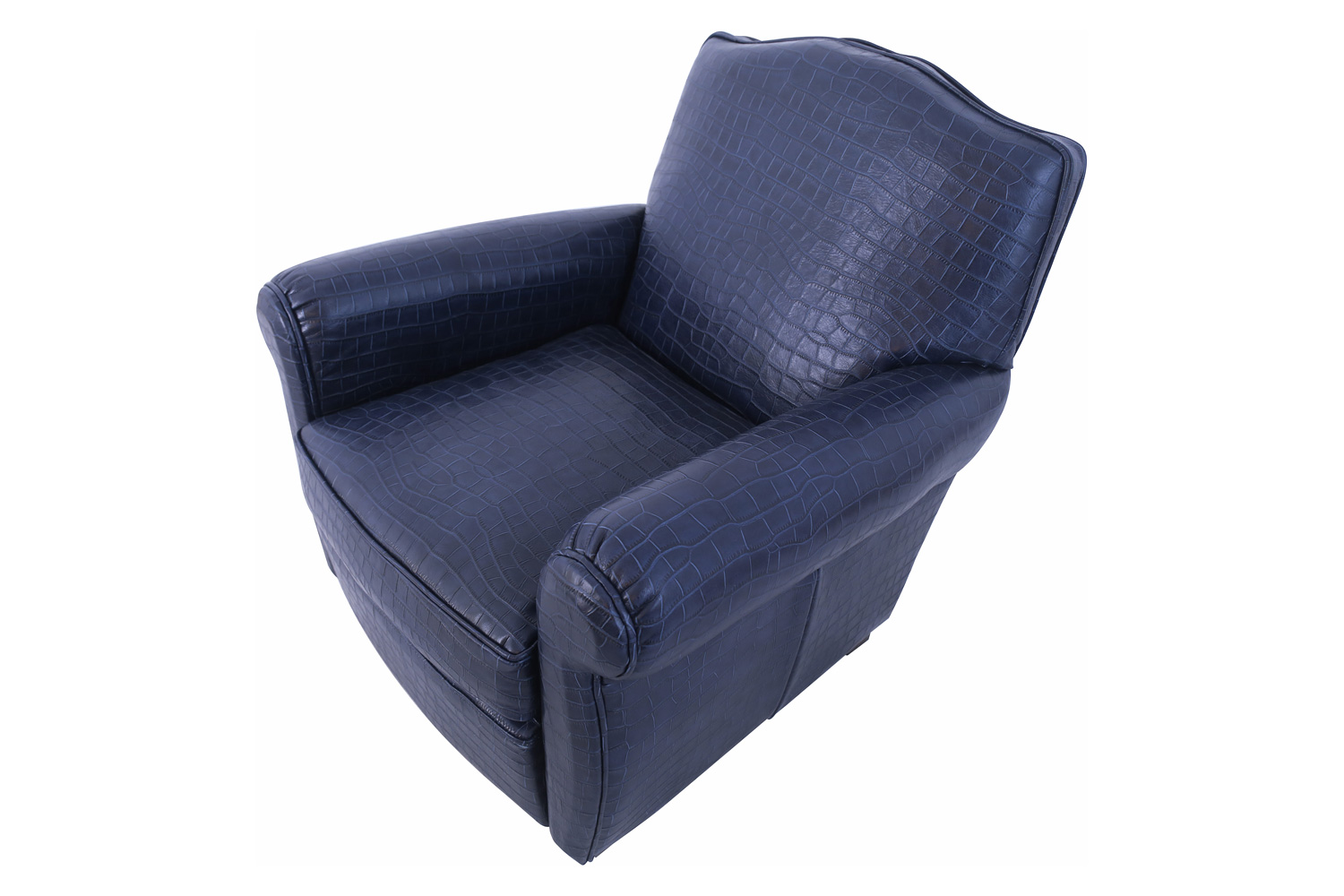 Pasargad - Vicenza Collection Leather Wing Chair
