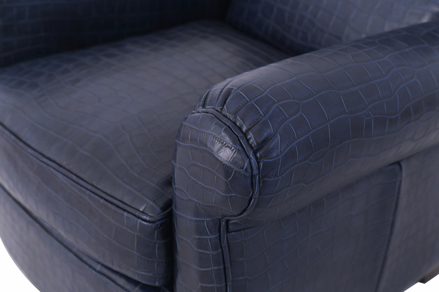 Pasargad - Vicenza Collection Leather Wing Chair