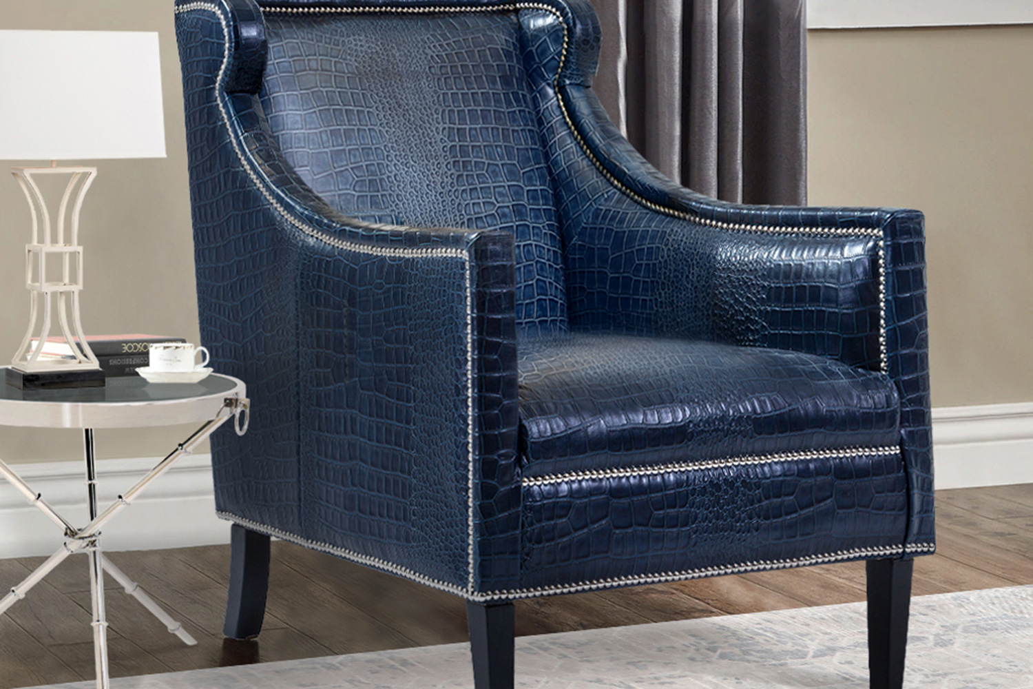 Pasargad - Bergdorf Collection Leather Armchair