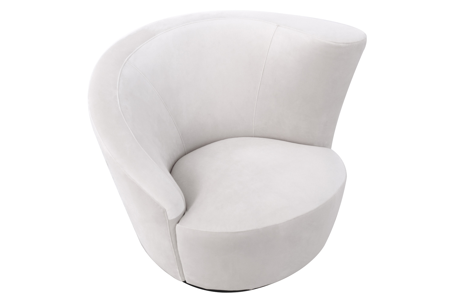 Pasargad - Vicenza Collection Crescent Chair in White