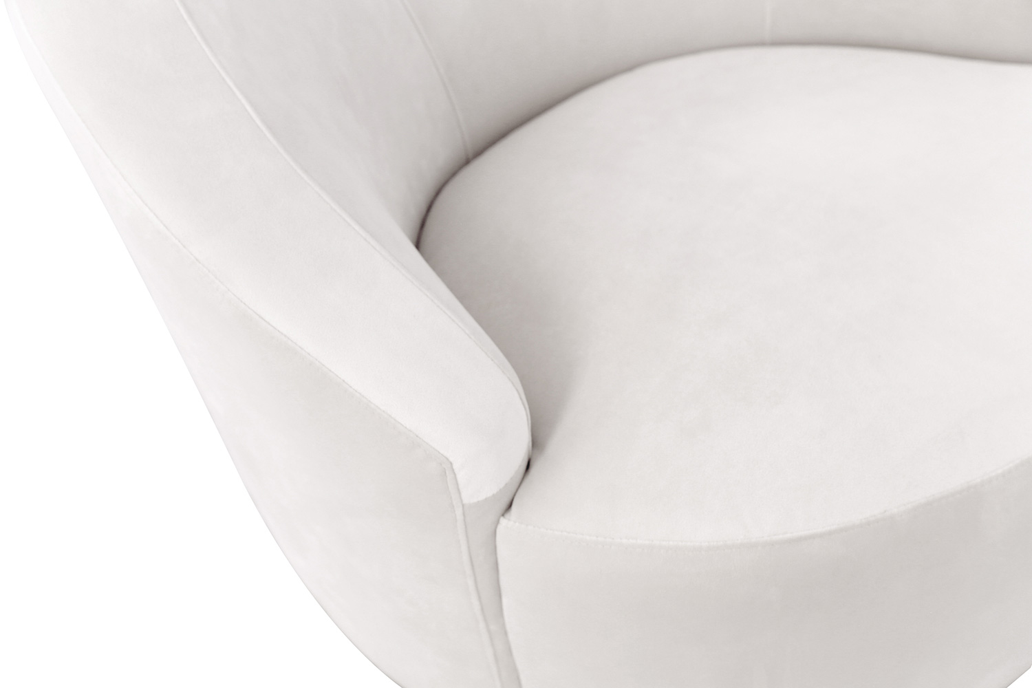 Pasargad - Vicenza Collection Crescent Chair in White