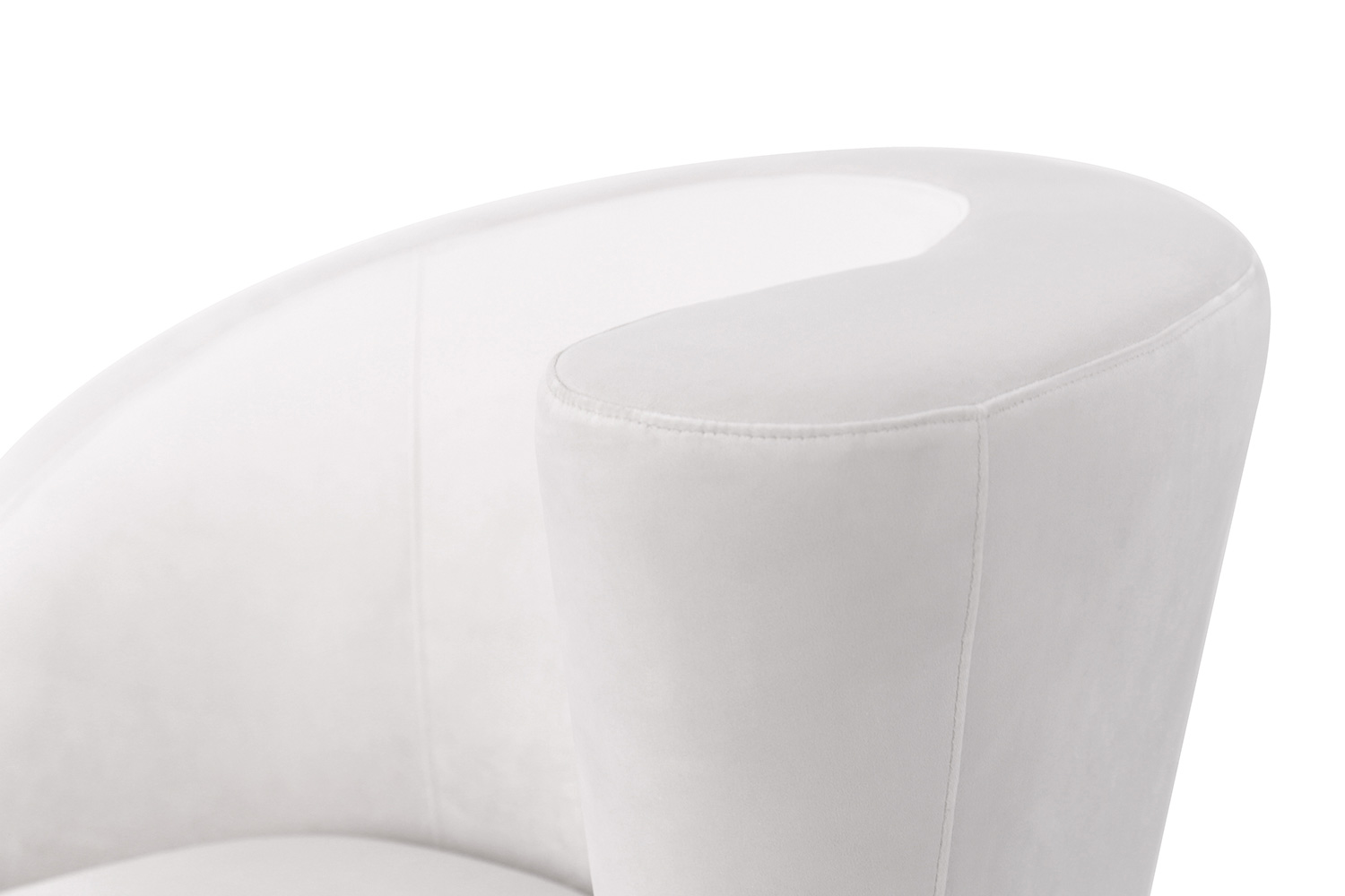 Pasargad - Vicenza Collection Crescent Chair in White