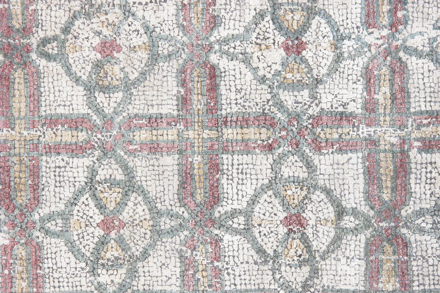 Pasargad - Modern Gemstone Collection Hand-Knotted Silk and Wool Area Rug 96'' x 118'' (GEM-5 8X10)
