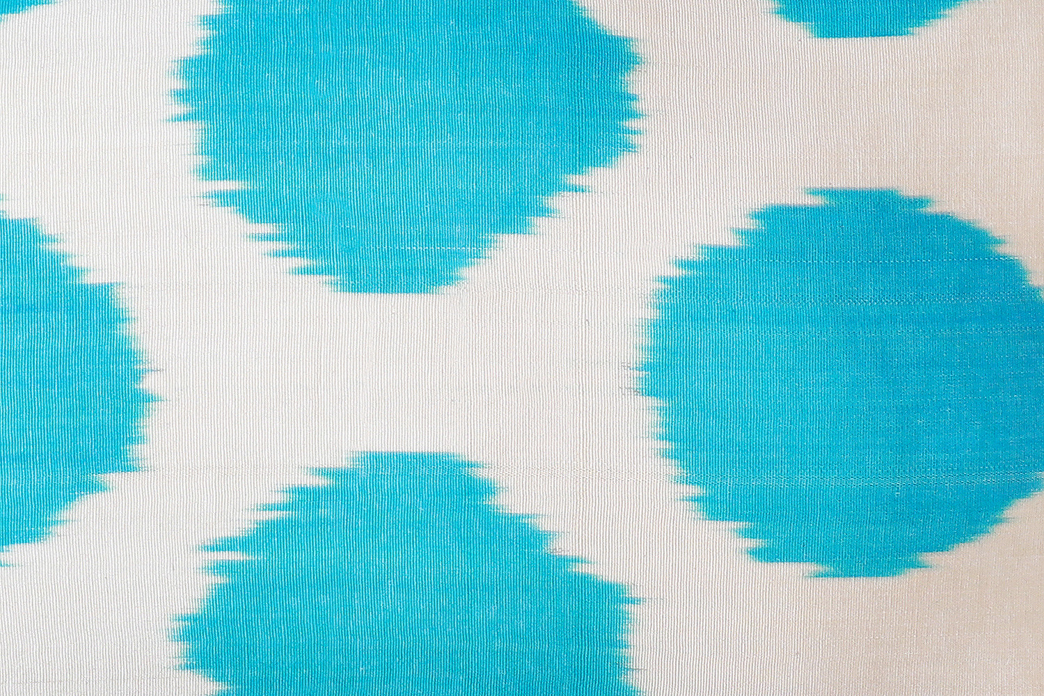 Pasargad - Silk Velvet Ikat Aqua Pillow 15" X 24"