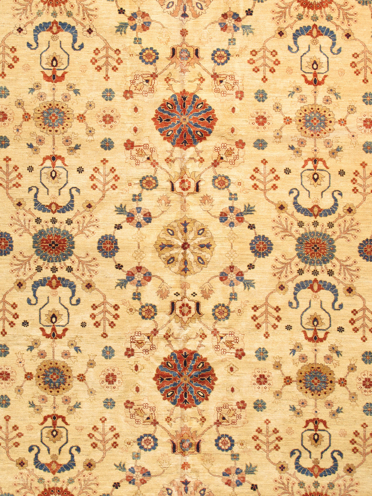 Pasargad - Sultanabad Collection Hand-Knotted Lamb's Wool Area Rug P-42 IVORY