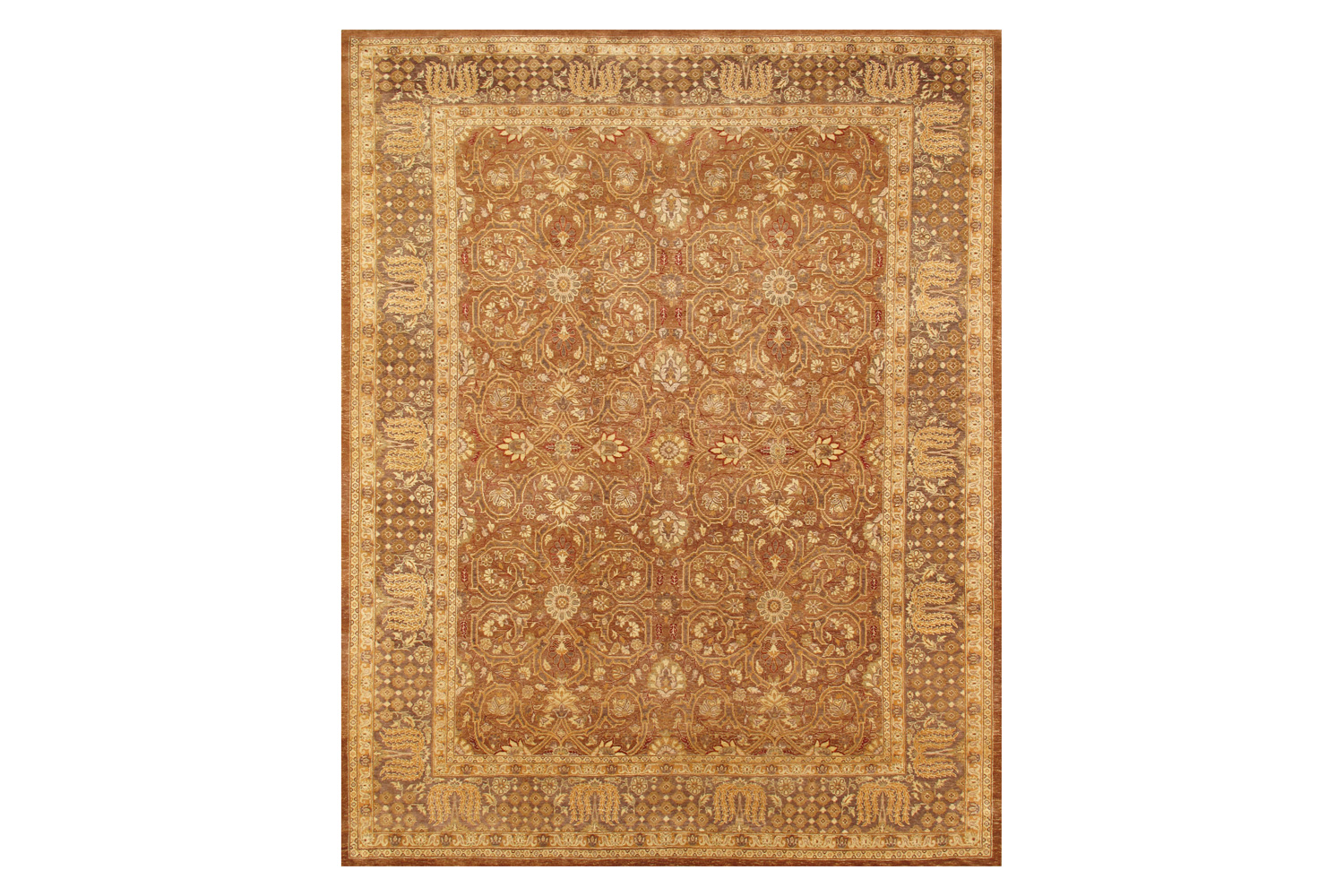 Pasargad - Tabriz Collection Hand-Knotted Lamb's Wool Area Rug P-FTS
