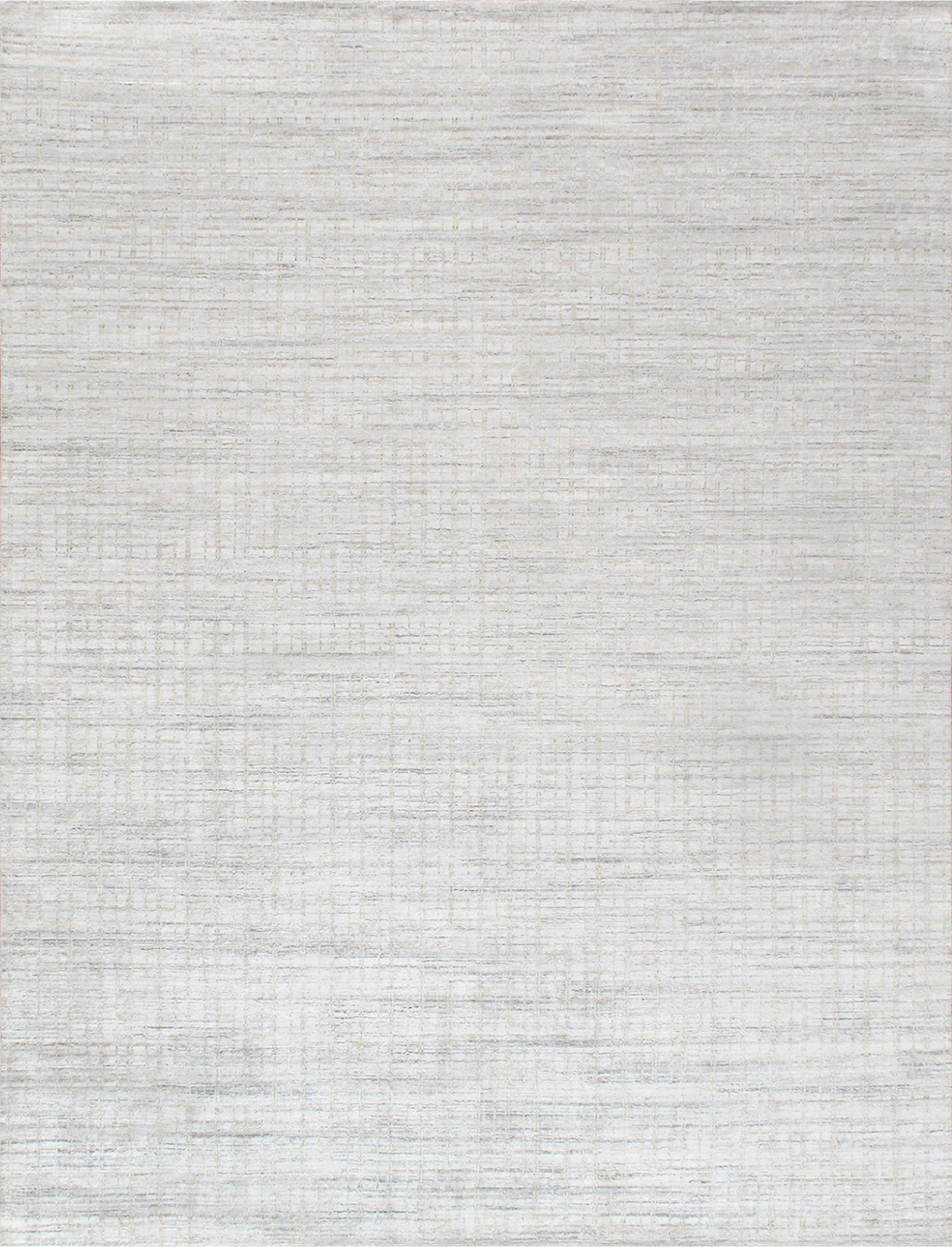Pasargad - Slate Collection Hand-Loomed Ivory/Beige Bamboo Silk and Wool Area Rug PBFE-02