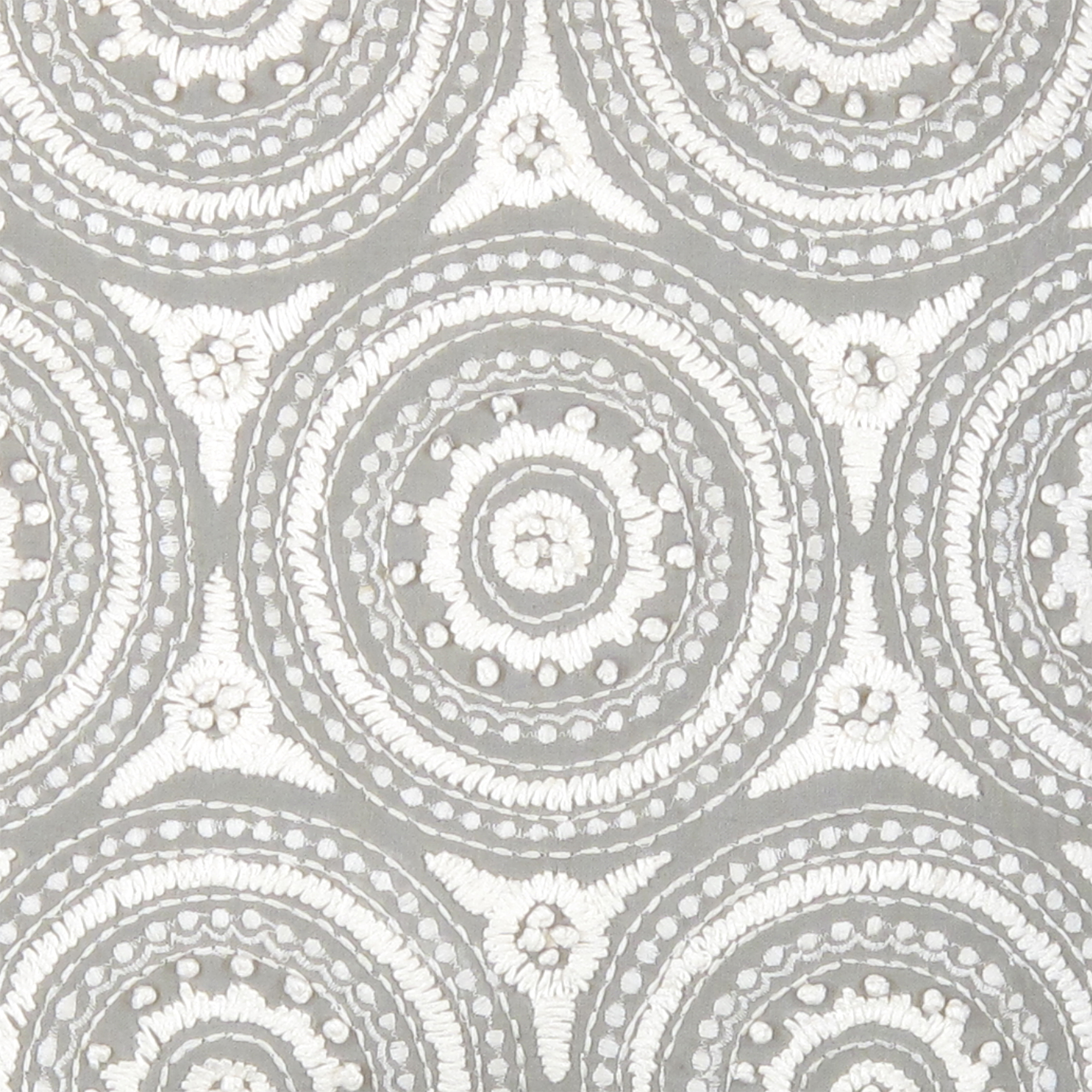 Pasargad - Naples Rectangular Pattern 1 Pillow in Gray/Ivory, Cotton/Bamboo Silk