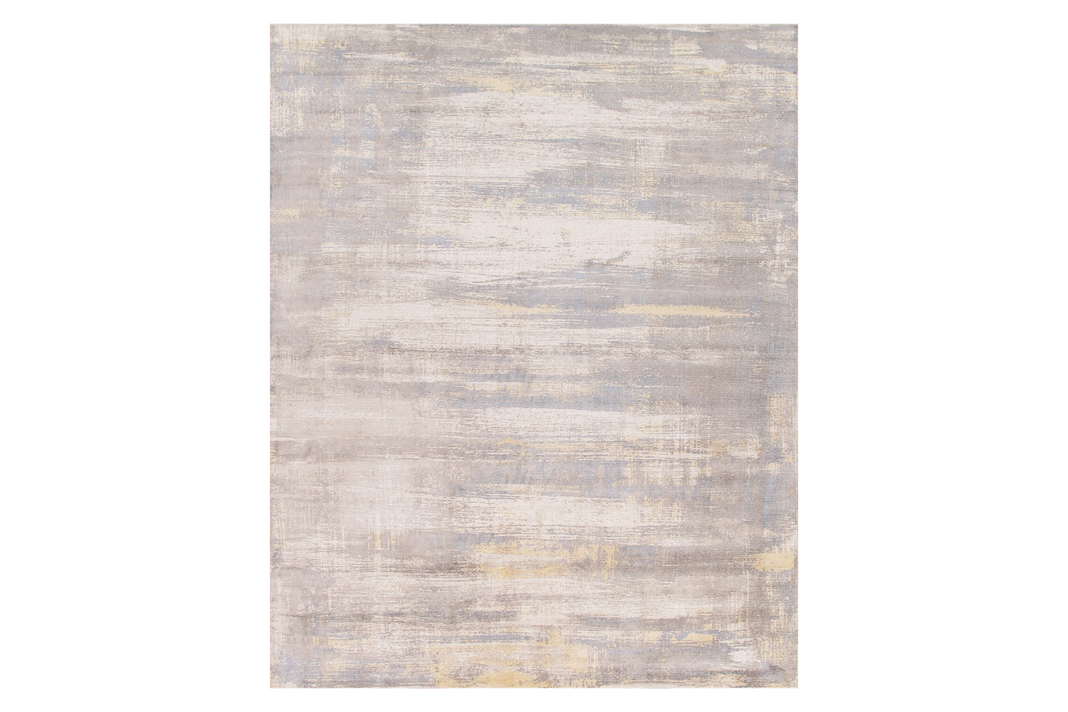 Pasargad - Modern Collection Handloom Ivory Bamboo Silk and Wool Area Rug PEL-46