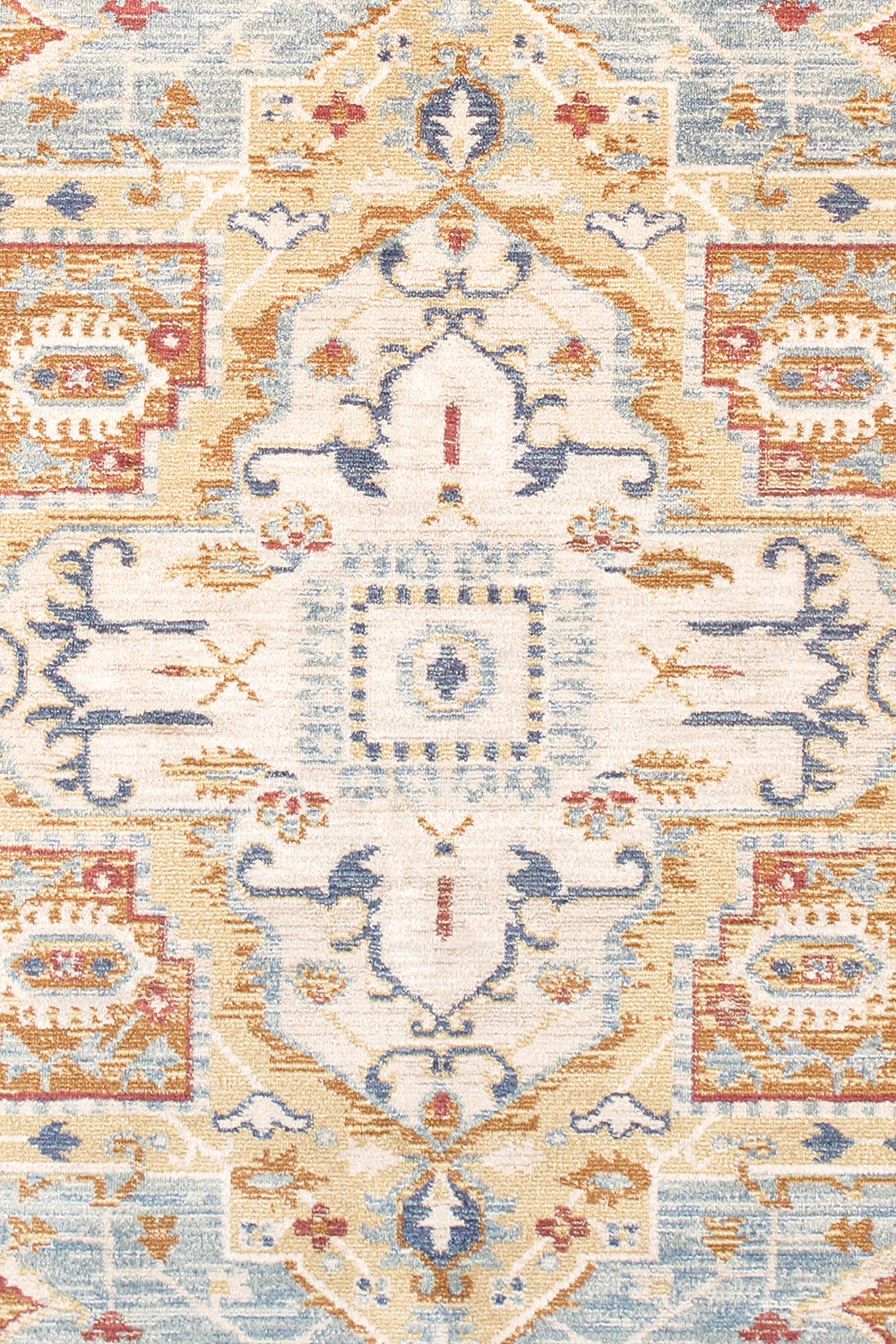 Pasargad Heritage Collection Power Loom L Blue and Ivory Area Rug (PFH-02 8X10) - 96'' x 120''