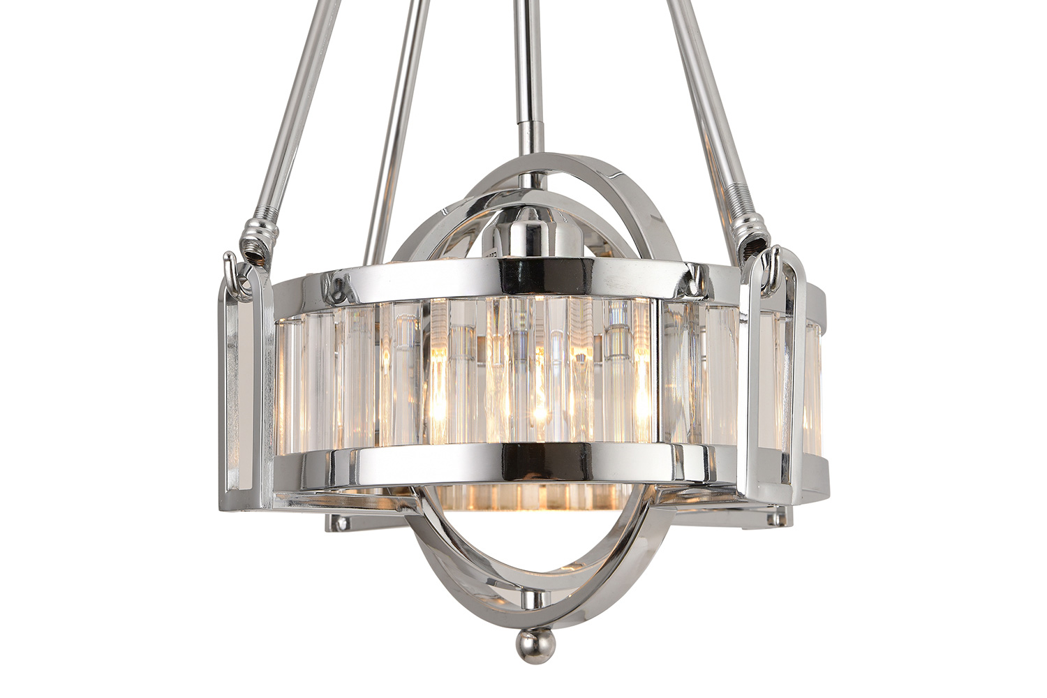 Pasargad - Bistro Collection Metal and Glass Pendant Lights