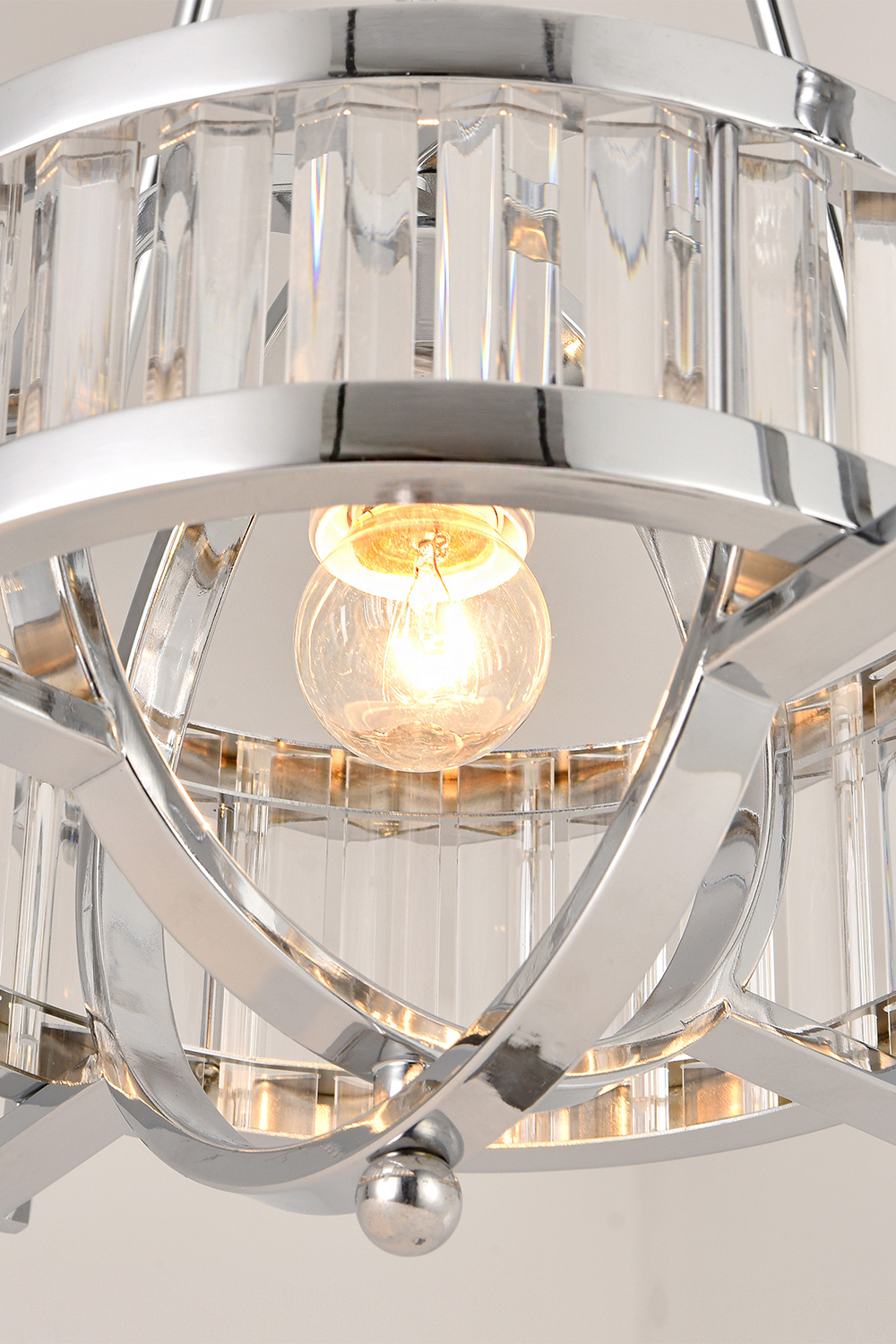 Pasargad - Bistro Collection Metal and Glass Pendant Lights