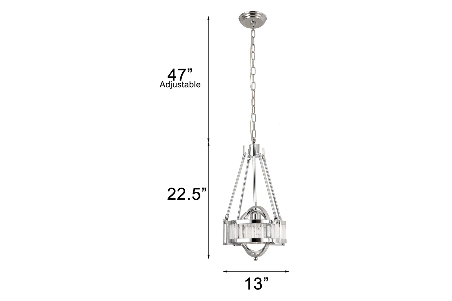 Pasargad - Bistro Collection Metal and Glass Pendant Lights
