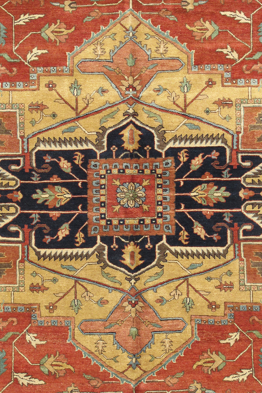 Pasargad Serapi Collection Hand-Knotted Wool Area Rug (PJR-4 6X9) - 71'' x 109''