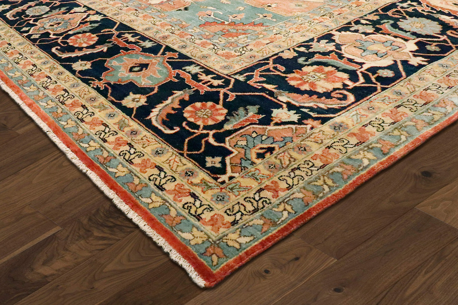 Pasargad Serapi Collection Hand-Knotted Wool Area Rug (PJR-4 6X9) - 71'' x 109''