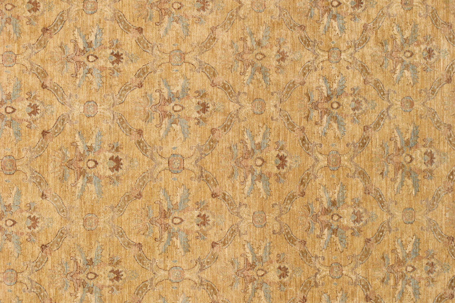 Pasargad - Ferehan Collection Hand-Knotted Lamb's Wool Area Rug 107'' x 137'' (PKB-1357 GOLD 9X11)