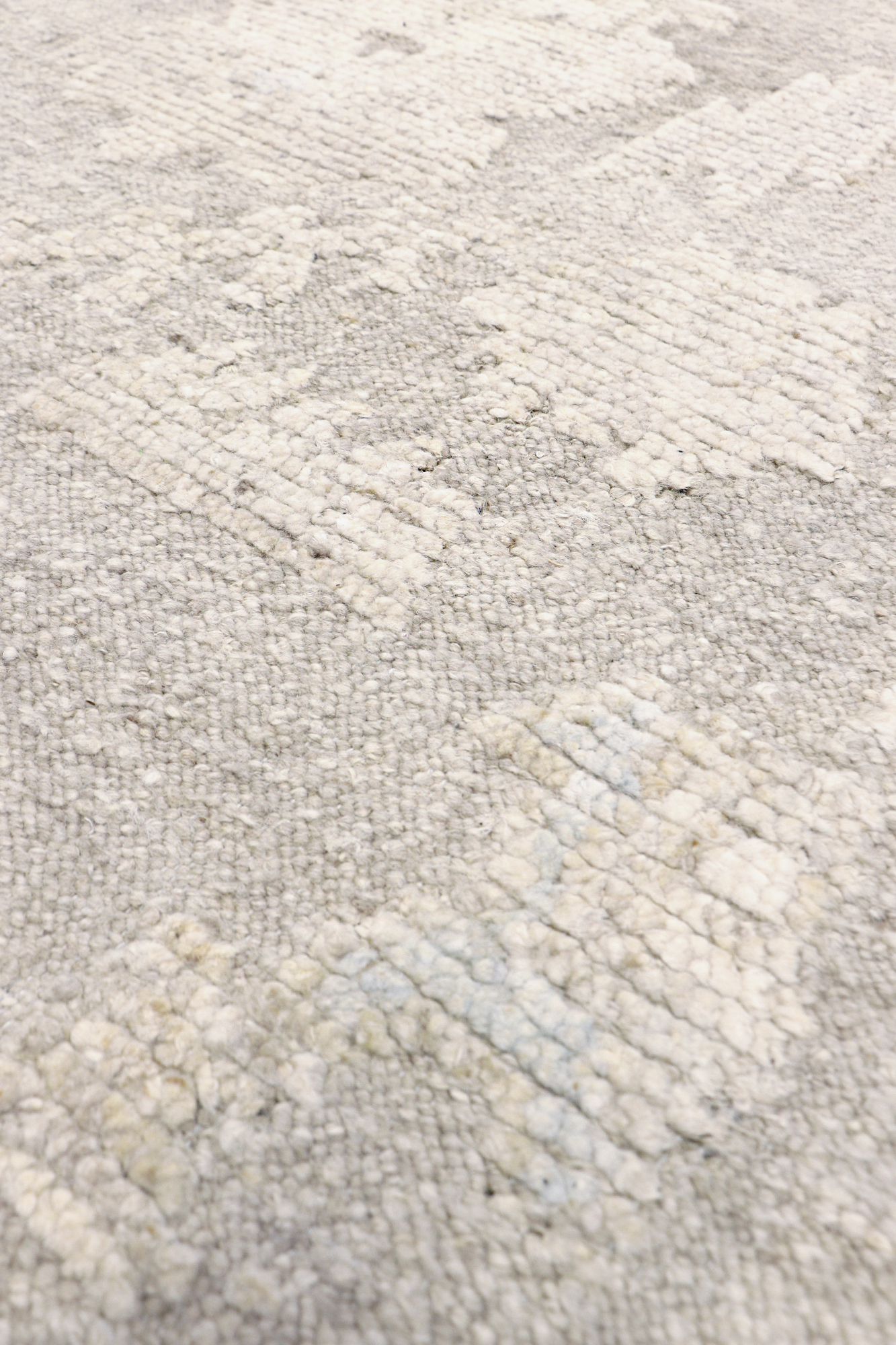 Pasargad - Oushak Collection Hand-Knotted Wool Area Rug in Taupe/Beige, 111" x 144" (PLO-64 9x12)
