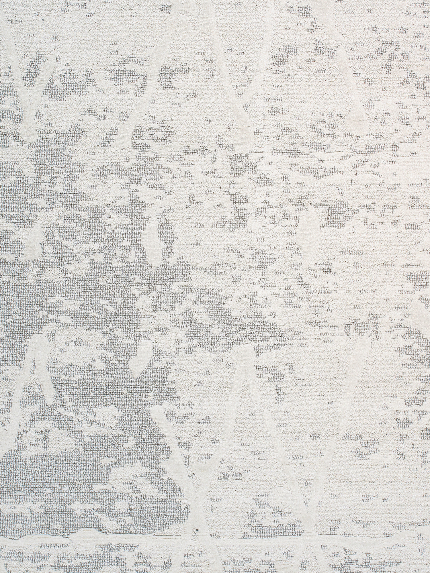 Pasargad Sutton Collection Power Loom Polypropylene/Polyester Area Rug - Ivory/Gray, 48" x 72" (pmf-757iv 4x6)