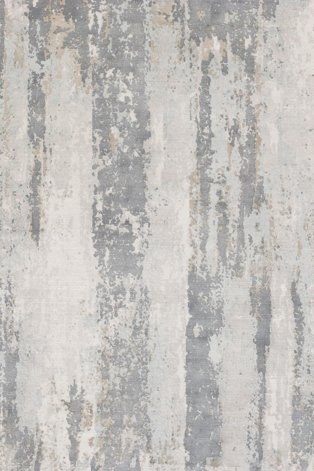 Pasargad - Beverly Collection Hand-Loomed Gray Silk Rug 72'' x 108'' (POP-8145 6X9)