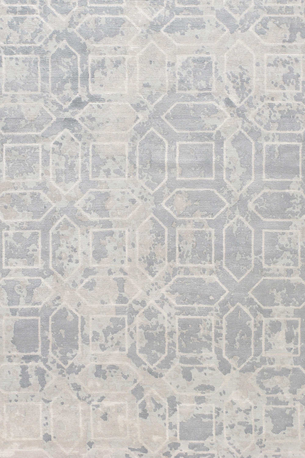 Pasargad - Beverly Collection Hand-Loomed Gray Silk Rug POP-8402