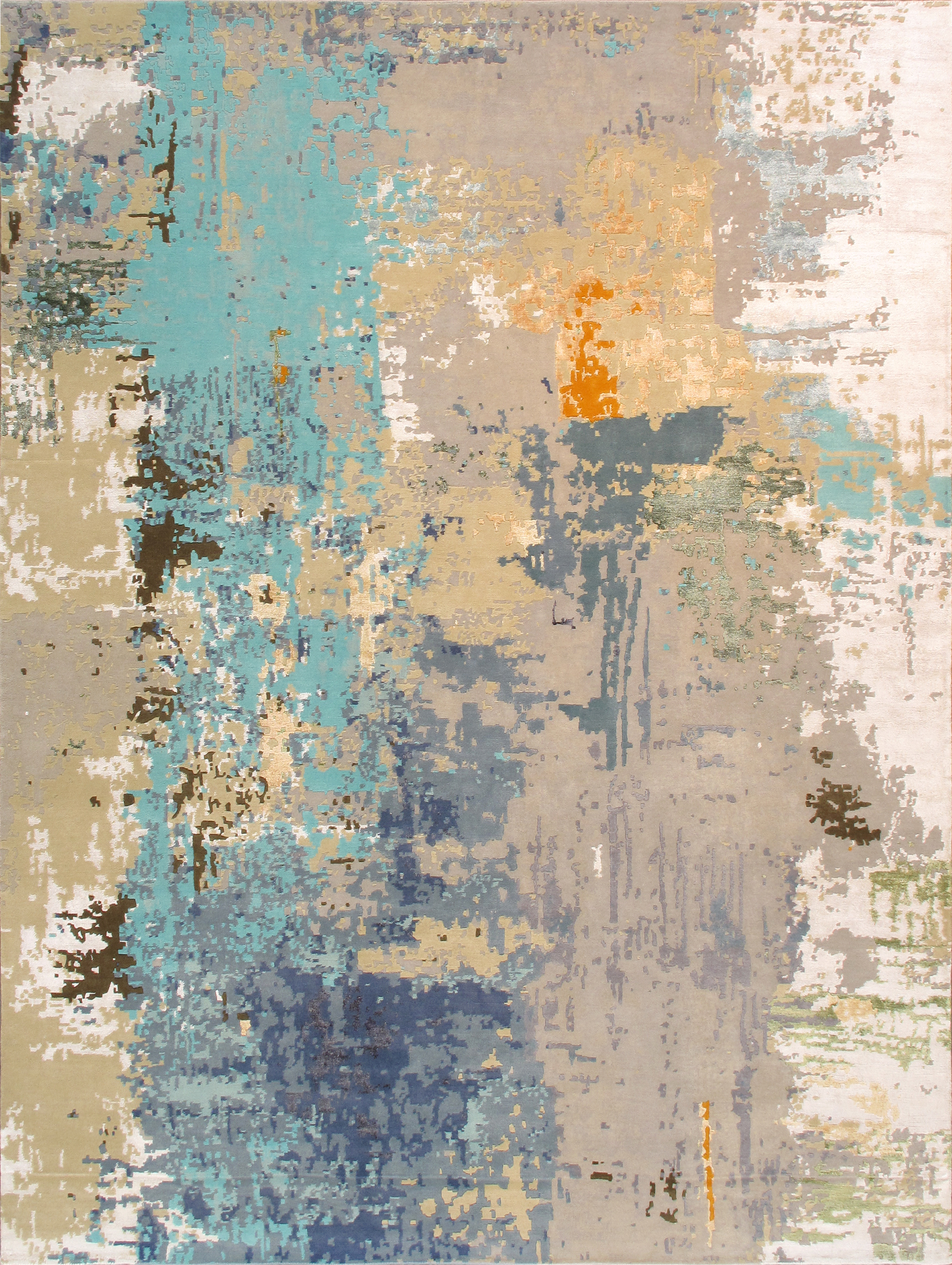 Pasargad - POPE-52 Modern Collection Hand-Knotted Silk/Wool Area Rug