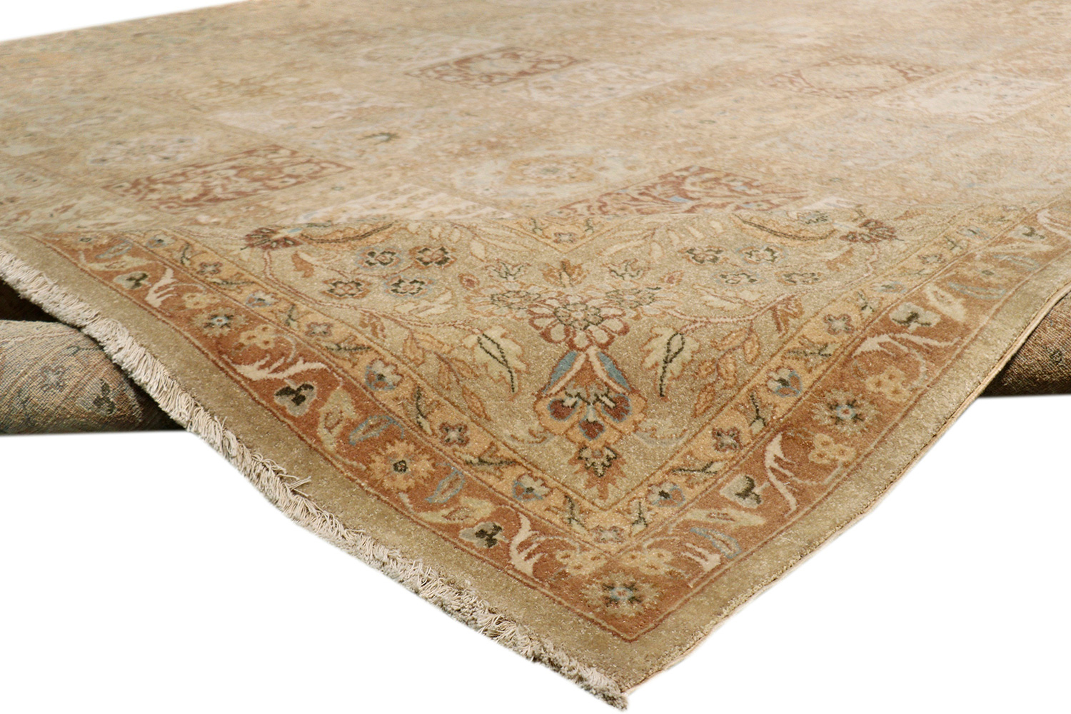 Pasargad - Tabriz Collection Hand-Knotted Lamb's Wool Area Rug 110'' x 145'' (PP-1 9X12)
