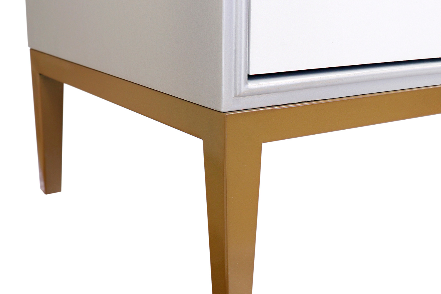 Pasargad Annabelle Sideboard With 4 Floral Doors, 2 Drawers and Bronze Metal Frame
