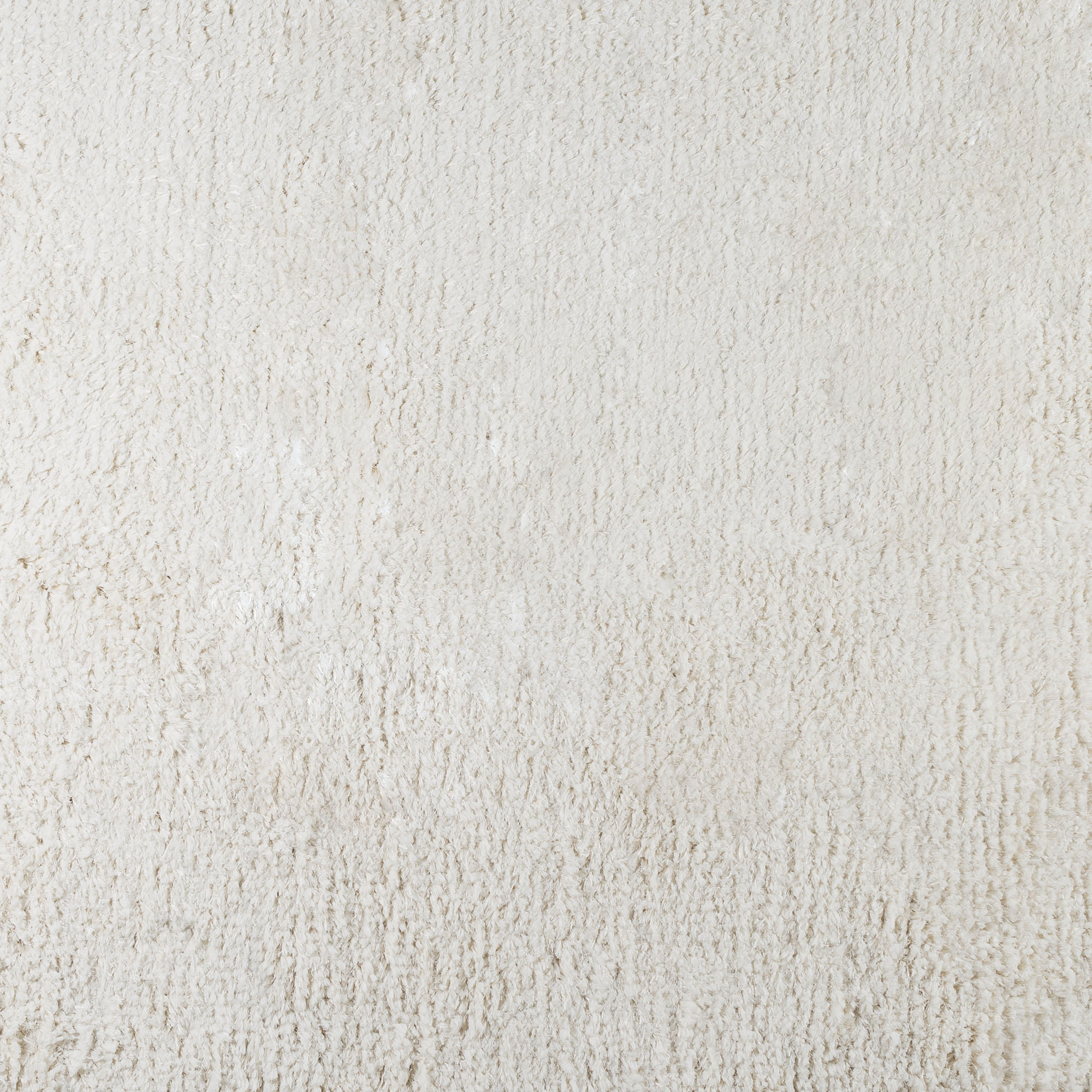 Pasargad Paris Shag Collection Hand-Woven Poly/Cotton Area Rug - Ivory, 48" x 72" (ppsr-13121 4x6)