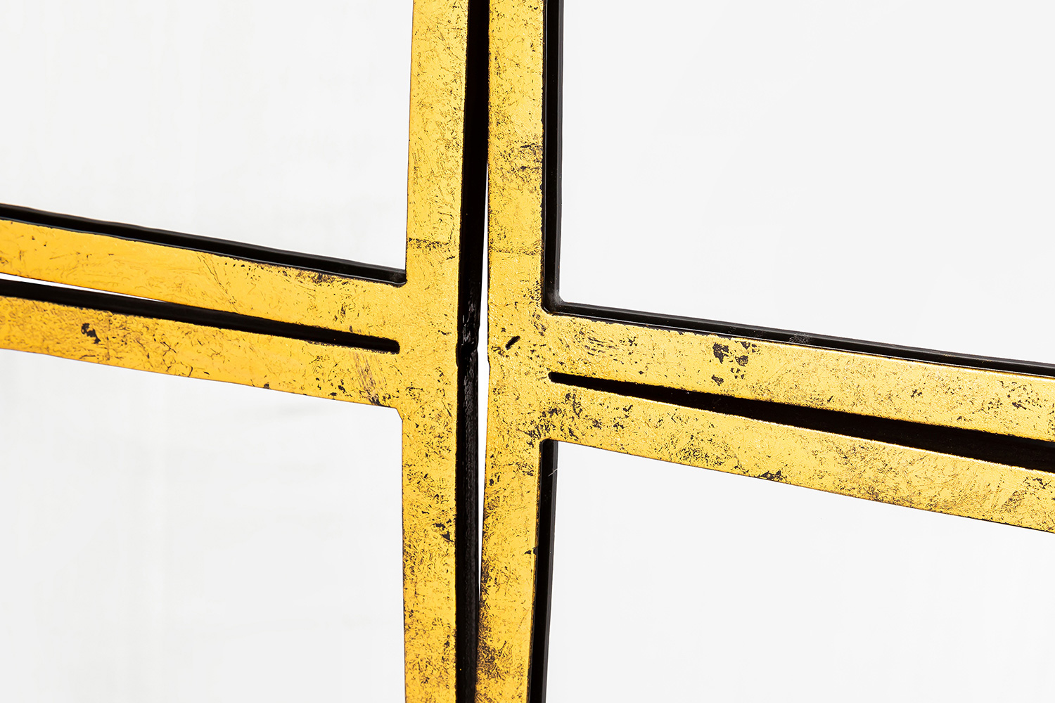 Pasargad - Nico Clear and Gold Iron Wall Mirror