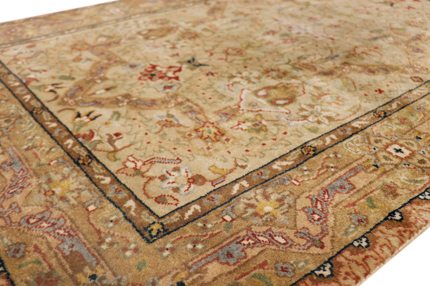 Pasargad Tabriz Collection Traditional Hand-Knotted Lamb's Wool Runner Rug (PS-20 2.09X13) - 33'' x 156''