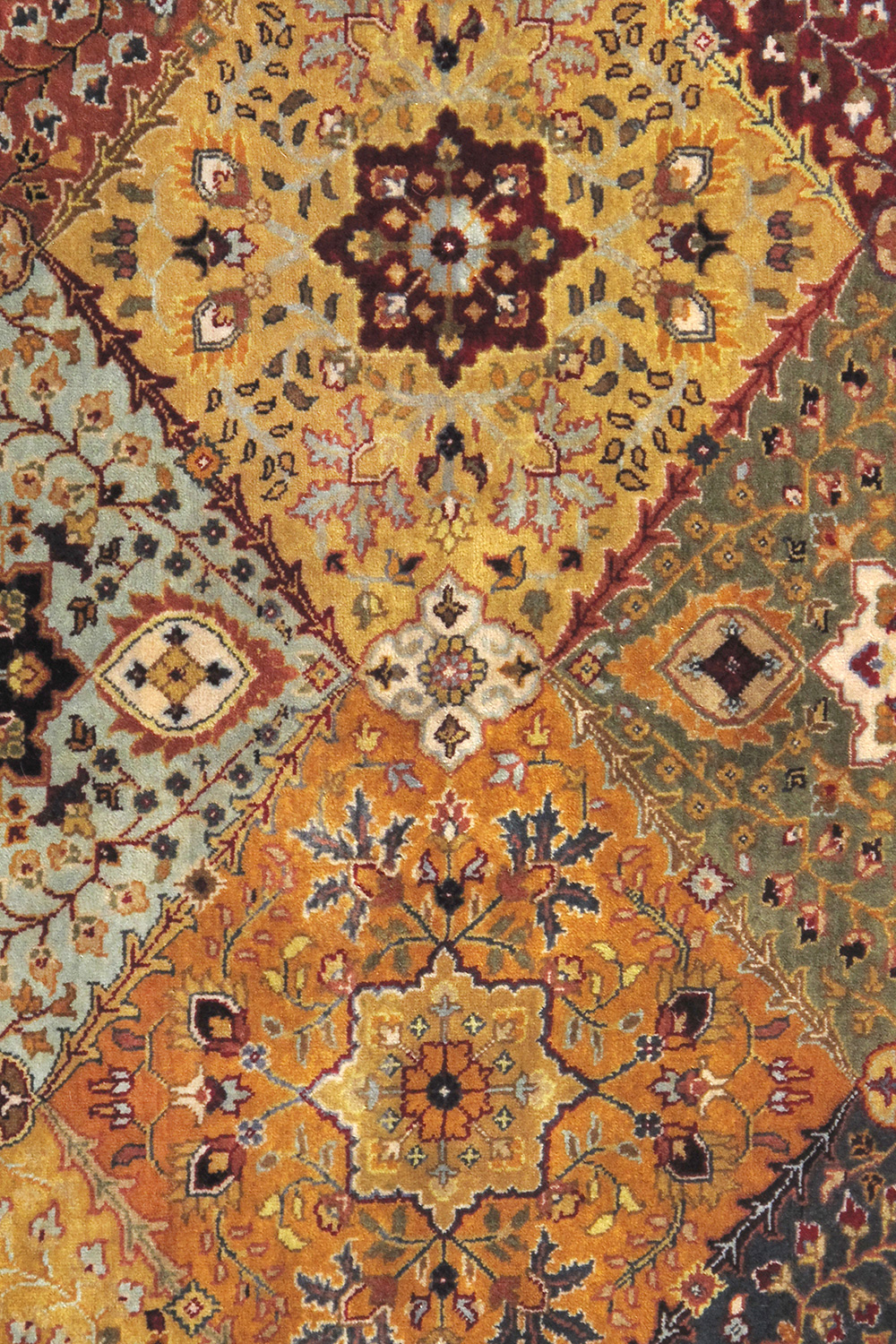 Pasargad Tabriz Collection Hand-Knotted Lamb's Wool Area Rug (PSK-2 RED 6X6) - 72'' x 72''