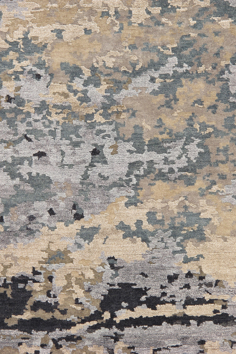 Pasargad - Transitional Collection Hand-Knotted Silk and Wool Area Rug 107'' x 142'' (PSS-01 9X12)