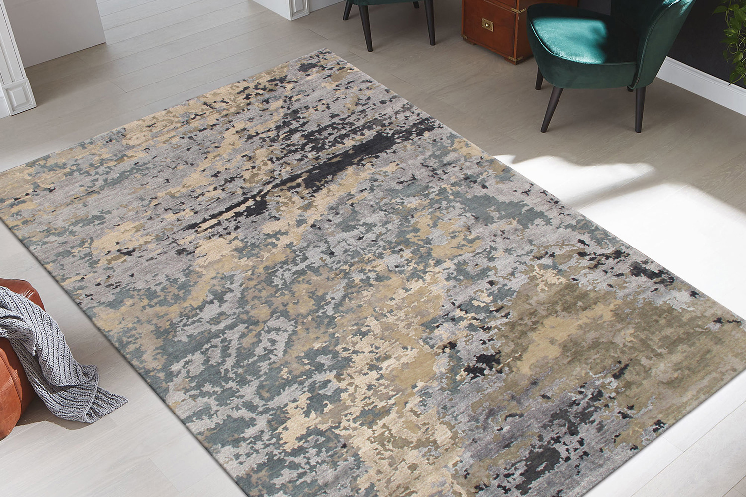 Pasargad - Transitional Collection Hand-Knotted Silk and Wool Area Rug 107'' x 142'' (PSS-01 9X12)