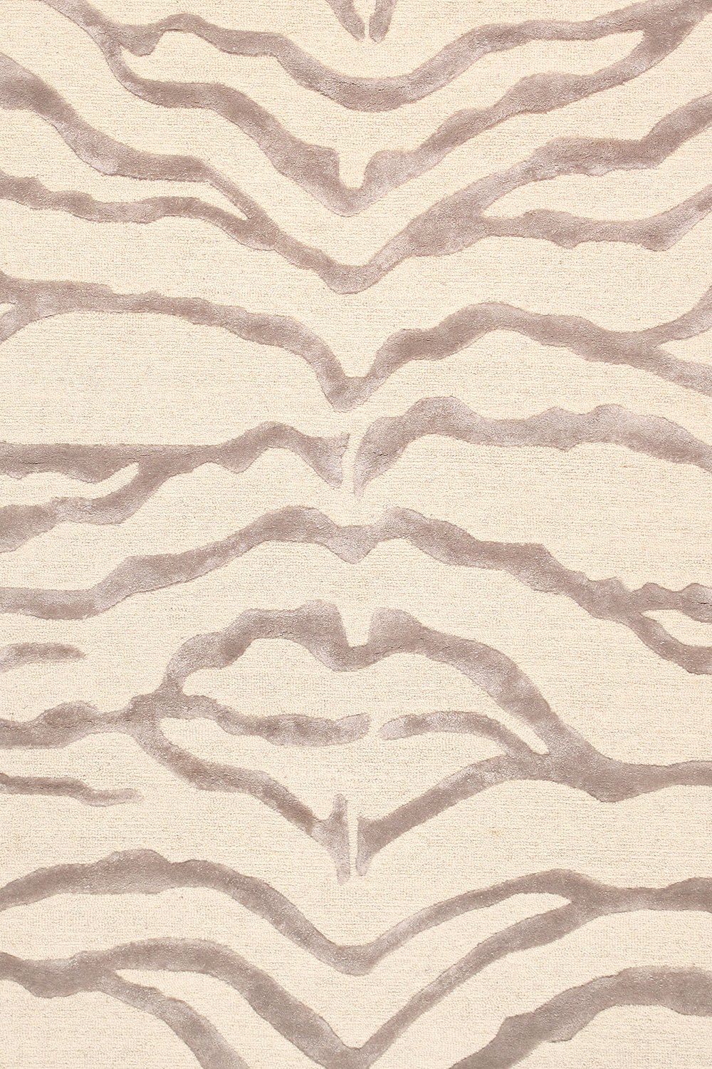 Pasargad Edgy Collection Hand-Tufted Ivory Silk and Wool Area Rug (PVCSK-03 10X14) - 117'' x 165''