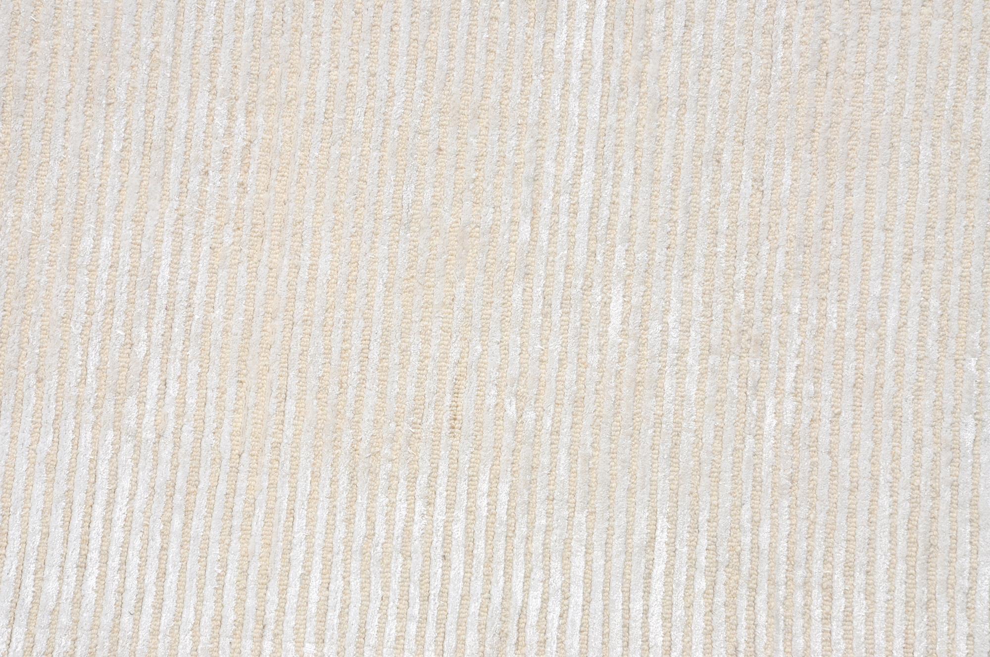 Pasargad Edgy Collection Tufted Bamboo Silk/Wool Area Rug - Beige, 105" x 141" (pvny-1 9x12)