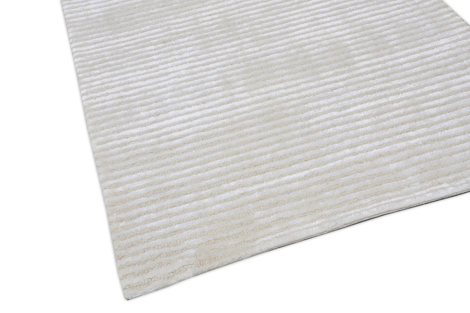 Pasargad Edgy Collection Hand-Tufted Silk and Wool Beige Runner Rug (PVNY-1 RNR 2.6X10) - 30'' x 120''