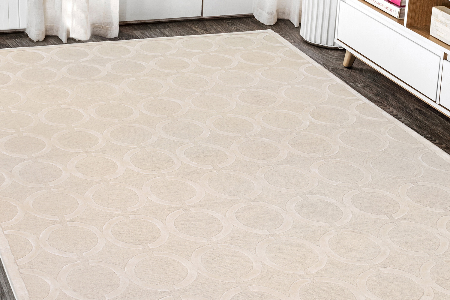 Pasargad Edgy Collection Hand-Tufted Silk and Wool Area Rug (PVNY-19 9X12) - 102'' x 138''