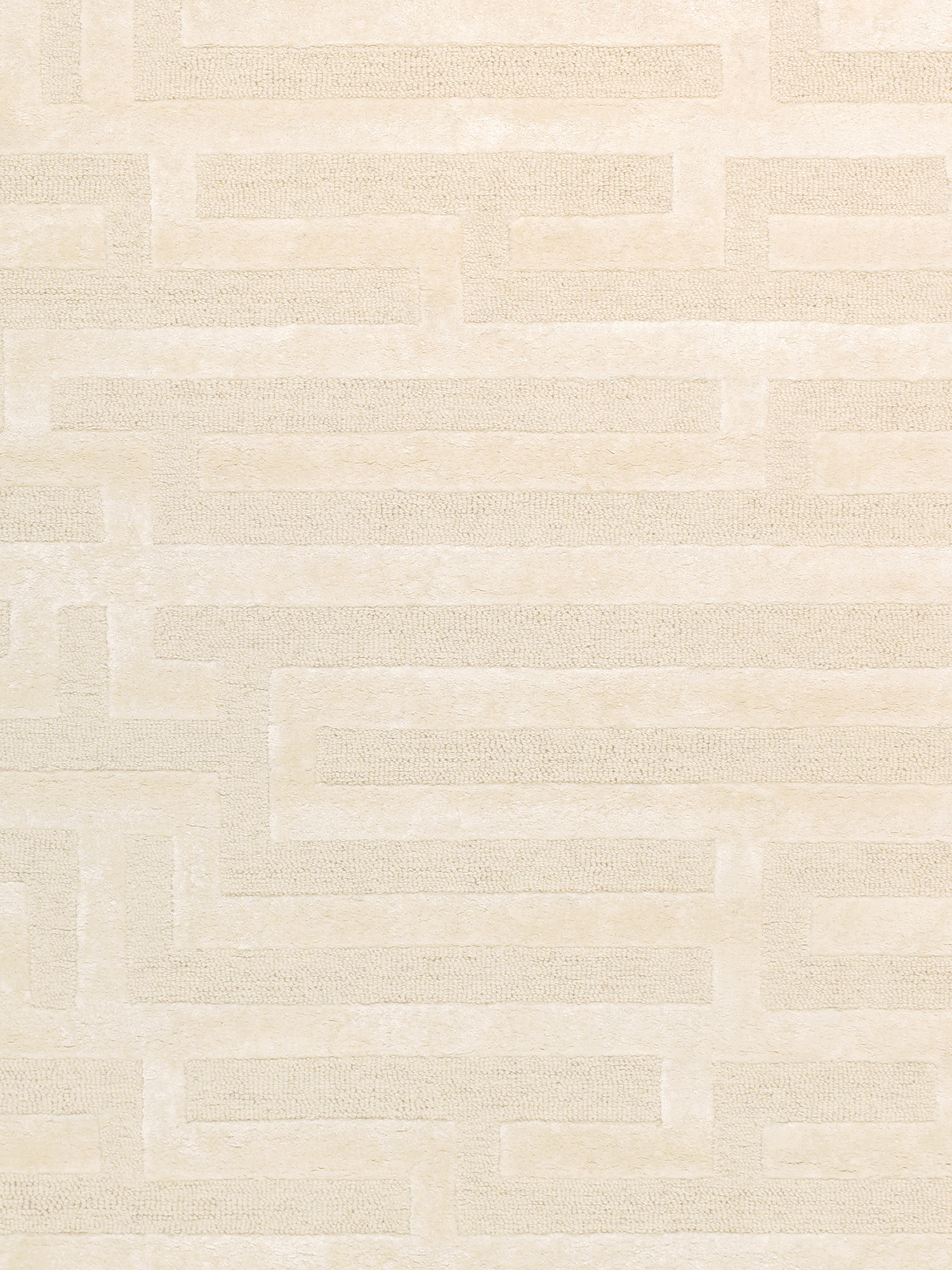 Pasargad - Edgy Collection Hand-Tufted Bamboo Silk/Wool Area Rug in Ivory, 117" x 165" (pvny-27 10x14)