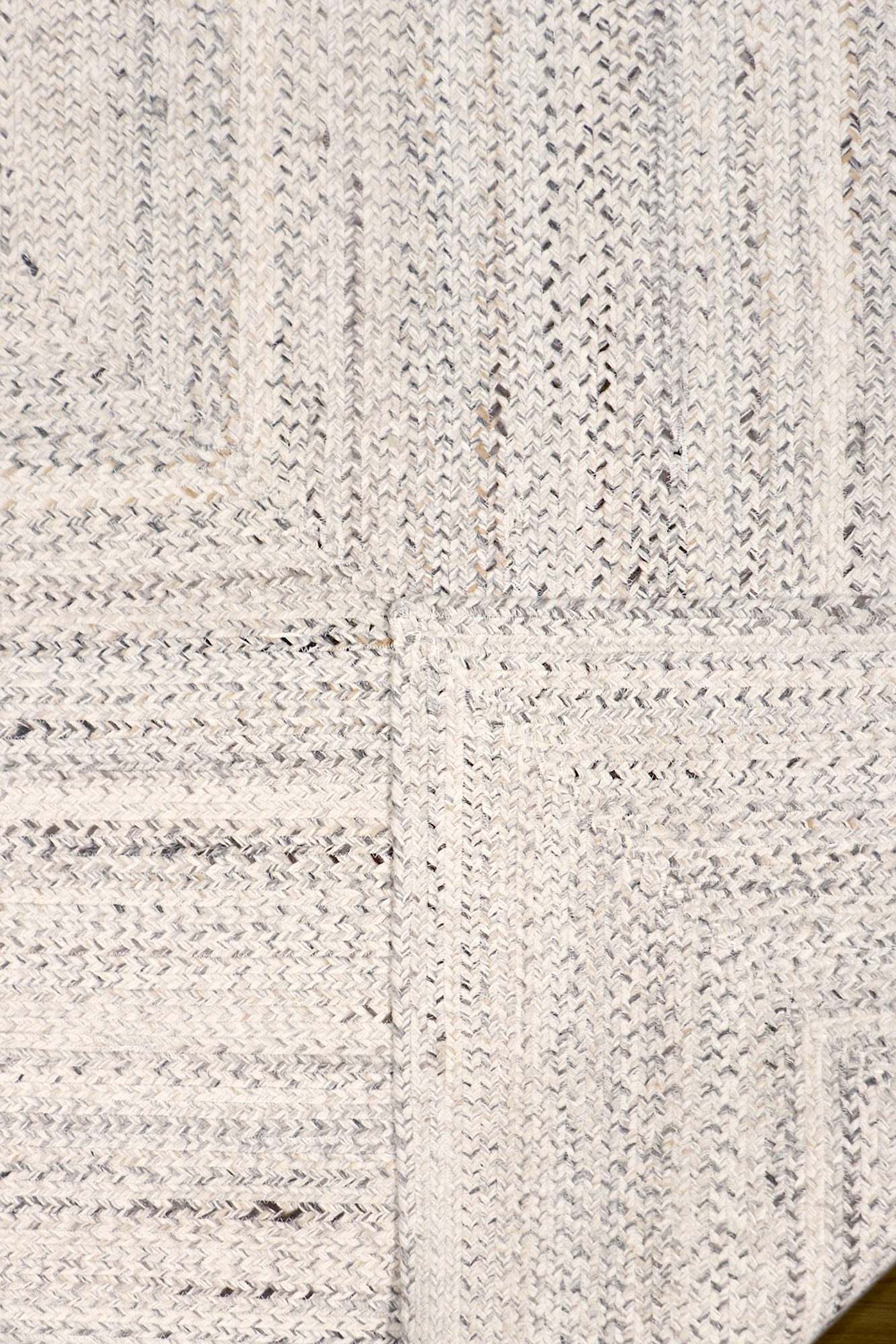 Pasargad Lagos Collection Handmade Poly Fabric Area Rug - Ivory, 72" x 72" (py-02 6x6)